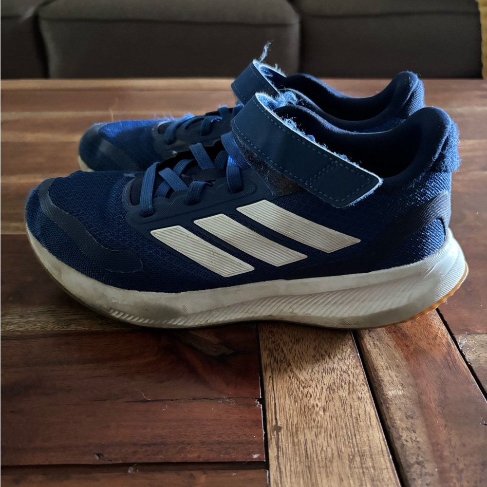 Adidas Blue and White Sneakers with Cushioned Design